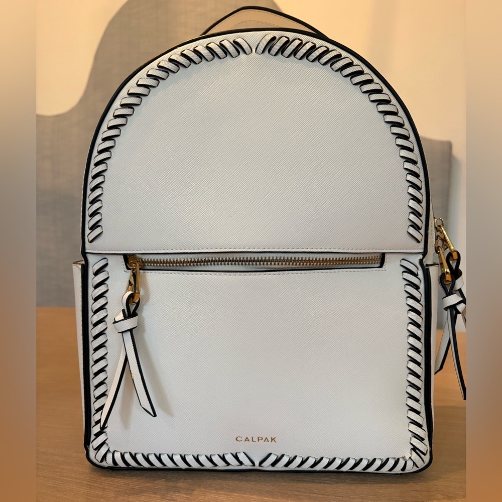 CALPAK White and Black Accent Backpack